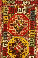 Taschenfront (Mafrash), Usbekistan, um 1920, Seidenstickerei, ca. 113 x 50 cm, SchÄtzwert: 650.- EURO, EHZ: 3