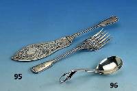 WeinbrandlÖffel, Entwurf Georg Jensen, Motiv: Magnolien, 925er Silber, 30er Jahre, sammelw., museal