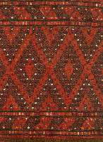 Sumakh Taschenfront, Torkmenistan, um 1900, Wolle auf Wolle, ca. 56 x 50 cm, SchÄtzwert: 450.- EURO, EHZ: 3-4