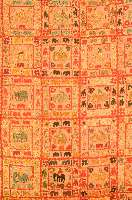 Elefantendecke, Asien, um 1920, Baumwolle, ca. 246 x 205 cm, SchÄtzwert: 1200.- EURO, EHZ: 2-3