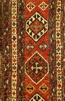 Kelim (Seitenteil Kinderwieg, Kaukasus, um 1890, Wolle auf Wolle, ca. 153 x 57 cm, SchÄtzwert: 850.- EURO, EHZ: 4