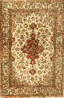 Ghom Seide, Persien, ca. 30 Jahre, reine Naturseide, ca. 155 x 104 cm, SchÄtzwert: 1100.- EURO, kl.Wasserschaden, EHZ: 2