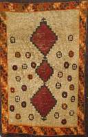 Gabbeh, Persien, ca. 60 Jahre, Wolle auf Wolle, ca. 180 x 121 cm, SchÄtzwert: 600.- EURO, EHZ: 4