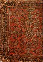 Sarogh US-Re-Import, Persien, um 1920, Wolle auf Baumwolle, ca. 132 x 123 cm, SchÄtzwert: 1800.- EURO, EHZ: 4