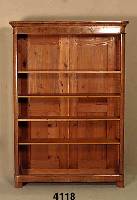 BÜcherregal, deutsch, Korpus um 1830/40, Weichholz, Nußbaum- bzw. Wurzelnußfurnier gespiegelt, sekundÄr verkÜrzt, war ursprÜng- lich ...