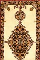 Esfahan fein, Persien, neuwertig, Korkwolle mit und auf Seide, ca. 120 x 60 cm, SchÄtzwert: 1200.- EURO, ca. 1,0 Mio. Kn/qm