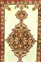 Esfahan fein, Persien, 5 Jahre alt, Korkwol le mit und auf Seide, ca. 113 x 60 cm, SchÄtzwert: 1150.- EURO, ca. 1,0 Mio. Kn/qm. S ehr guter ...