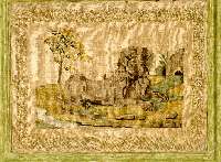Stickerei, Deutschland, um 1860, Wolle auf Baumwolle, ca. 62 x 50 cm, SchÄtzwert: 900.- EURO, EHZ: 2