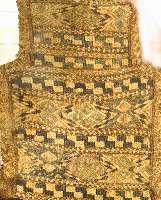 Salztashe, Azerbaijan, ca. 60 Jahre, Wolle auf Wolle, ca. 30 x 24 cm, EHZ: 2 SchÄtzwert: 650 EURO.