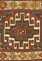 Mafraschteil Sumak, Persien, ca. 50 Jahre, Wolle auf Wolle, ca. 50 x 53 cm, EHZ: 3 SchÄtzwert: 650 EURO.