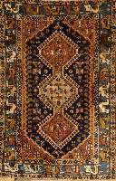 Yalameh, Persien, ca. 40 Jahre, Wolle auf Wolle, ca. 153 x 100 cm, SchÄtzwert: 600.- EURO, EHZ: 3-4