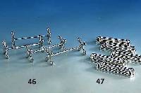11 MesserbÄnkchen, 800er Silber, deutsch, L. ca. 8 cm