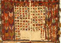 Pferdedecke Gashgai, Persien, ca. 50 Jahre, Wolle auf Wolle, ca. 134 x 145 cm, SchÄtzwert: 850.- EURO, EHZ: 3