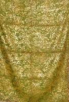 Osmanischer Seidenbrokat a.d, Hofmanufaktur d.tÜrk.Sultane, 17 Jhdt., ca. 165 x 123 cm, SchÄtzwert: 4500.- EURO, GrÜner Fond mit BlÜten und, ...