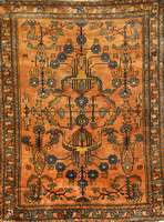 Lilian Antik, Persien, um 1900, Wolle auf Baumwolle, ca. 134 x 107 cm, SchÄtzwert: 1700.- EURO, EHZ: 3. Glanzreiche Wolle.