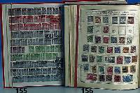 Briefmarken, Deutschland ab 1945, vollgestopftes dickes Steckbuch, beginnend bei den kontrollrats- Ausgaben Über Am-Post, Bizone bis 1970, ...