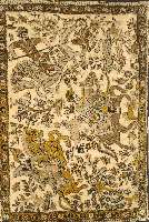 Ghom Seide, Persien, ca. 60 Jahre, reine Naturseide, ca. 78 x 56 cm, SchÄtzwert: 1400.- EURO, EHZ: 2