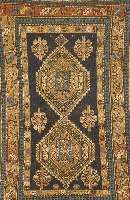 Shirwan, Rußland, um 1870, Wolle auf Wolle, ca. 155 x 95 cm, SchÄtzwert: 2800.- EURO, gleichmÄssig belaufen, altersbedingt guter Zustand