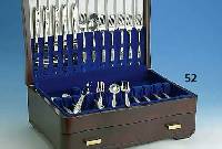 30-teiliges Besteck "Romance of Stars", Sterling Silber, Canada, best. aus: 6 Messer, 6 Gabeln, 6 LÖffel, 6 Fischgabeln, 6 Kaffee- ...