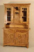 KÜchenschrank, deutsch, um 1910, Kiefer massiv, schÖnes strenges MÖbel, typisch aus der Zeit, restauriert, gelaugt und gewachst, gute ...