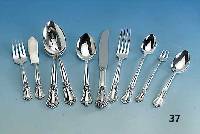 64-teiliges Besteck, William Rogers, 1940, Modell "Sectional", plated, 8 MenÜmesser, 12 kaffeelÖffel, 8 kuchengabeln, 8 MenÜ- ...