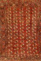 Tekke Buchara, Rußland, ca. 60 Jahre, Wolle auf Wolle, ca. 350 x 237 cm, SchÄtzwert: 5500.- EURO, EHZ: 3-4