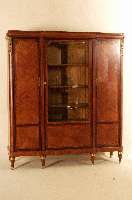 BÜcher- bzw. Mehrzweckschrank, Frankreich, um 1890/1900, Korpus Weichholz, Furnier aus mehreren EdelhÖlzern, Zitronenholz, Palisander und ...
