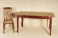 4 HochlehnstÜhle, deutsch, um 1900, Eiche massiv, schÖne klassizistische Form, typisch aus der Zeit, Polsterung und Bezug erneuert, wohnfertig, ...