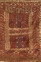 Tekke Engsi, Turkmenistan, um 1900, Wolle auf Wolle, ca. 137 x 114 cm, Schätzwert: 2400.- EURO, EHZ: 3-4