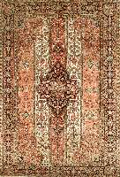 Kashmir Seide, Indien, ca. 10 Jahre, Seide auf Baumwolle, ca. 273 x 187 cm, Schätzwert: 1500.- EURO, EHZ: 2