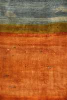Gabbeh, Persien, ca. 10 Jahre, Wolle auf Wolle, ca. 275 x 200 cm, Schätzwert: 1350.- EURO. Darstellung einer Landschaft (Selten bei Gabbeh ...