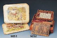 Drei AnkerbausteinkÄsten, 1900-20, Firma Anker, 1x sog. KÜnstlersteinbaukasten, l. bespielt, jeweils mit Vorlagenheft, sammelwÜrdig, bei zwei ...