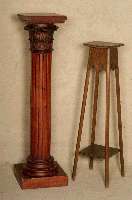 BlumensÄule, wohl Frankreich, 2. HÄlfte 19. Jhd., korinthischer Stil, Korpus Weichholz, hohl gearbeitet, sehr aufwendige Schnitzerei in ...