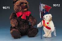 Steiff-BÄr, stellt Napoleon dar, zum 10jÄhrigen JubilÄum des Steiff-Clubs 2002, limitierte Auflage von 1500 StÜck, hier Nr. 808, trÄgt Hut, ...