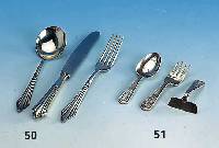 36-teiliges WMF-FrÜhstÜcks-Besteck, FÄcher- muster 90er Silberauflage, best. aus: 12 FrÜhstÜcksmesser, 12 FrÜhstÜcksgabeln, 12 ...