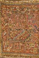 Khorassan(Kordi), Persien, um1920, Wolle auf Wolle, ca. 210 x 175 cm, SchÄtzwert: 1800.- EURO, EHZ: 4