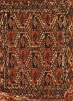 Torba, Torkmenistan, um 1910, Wolle auf Wolle, ca. 50 x 38 cm, SchÄtzwert: 950.- EURO, EHZ: 3-4