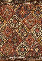 Tschenfront (sumakh), Shasawan, um 1930, Wolle auf Wolle, ca. 47 x 37 cm, SchÄtzwert: 650.- EURO, EHZ: 2