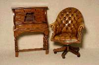Schiffsessel, England, 70er Jahre, Siffonholz massiv, Kippmechanismus, Leder, RÜcken und Sitz geheftet und genoppt, stÄrkere Gebrauchsspuren, ...