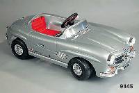 Mercedes Benz SL, 70er Jahre, Tretauto, KunststoffgehÄuse, bespielt, selten, L. ca. 130 cm