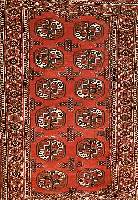 Yamut, Torkmanestan, ca. 40 Jahre, Wolle auf Wolle, ca. 130 x 93 cm, SchÄtzwert: 450.- EURO, EHZ: 3