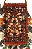 Yomuth-LÖffeltasche, Turkestan, um 1920, Wolle auf Wolle, ca. 31 x 17 cm, SchÄtzwert: 300.- EURO, mit Wollquasten, EHZ: 3