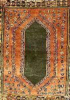 Yalameh, Persien, ca. 40 Jahre, Wolle auf Wolle, ca. 130 x 115 cm, SchÄtzwert: 650.- EURO, EHZ: 2