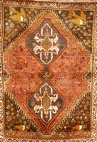 Gabbeh Alt, Persien, ca. 30 Jahre, Wolle auf Wolle, ca. 167 x 124 cm, SchÄtzwert: 390.- EURO, Ehz: 3. Seltenes Maß