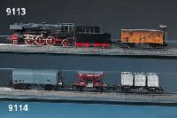 WÜrrtembergischer Zug, MÄrklin, Spur HO, 2. HÄlfte 20. Jh., Sonderserie zum 125-jÄhrigen MÄrklin JubilÄum, GÜterwagen mit versch. ...