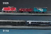 Schnellzug-Wagen-Set und Salonwagen-Set, MÄrklin, Spur HO, 2. HÄlfte 20. Jh., 2 Schnellzugwagen "Loreley", Salonwagen-Set "50 ...