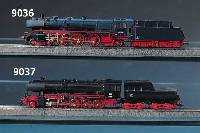 Dampflok mit Tender, MÄrklin, Spur HO, 2. HÄlfte 20. Jh., Baureihe 03, Nr. 031043, dunkelblau gefasst, l. bespielt, sehr guter Zustand, im ...