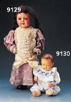 Puppe, KÄmmer & Reinhard, um 1925, Masse, braune Schlafaugen, offener Mund, 2 ZÄhnchen oben, Arme und Beine beweglich, orig. Kleidung , bespielt, ...
