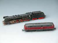 Diesel-Lok, MÄrklin, Spur HO, 2. HÄlfte 20. Jh ., Baureihe 216, Lok-Nr. 216 199-0, MÄrklin -Nr. 3375, l. bespielt, sehr guter Zustand, im ...