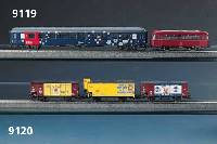 Wagen-Set, MÄrklin, Spur HO, 2. HÄlfte 20. Jh. , 4 Personenwagen, Baureihe 426, 3 x 42692, Großraumwagen 2. Klasse, Aufschrift DSB, 1 x 42691, ...